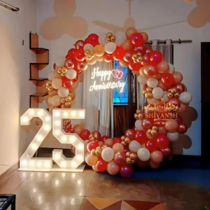25th Anniversary Decorations