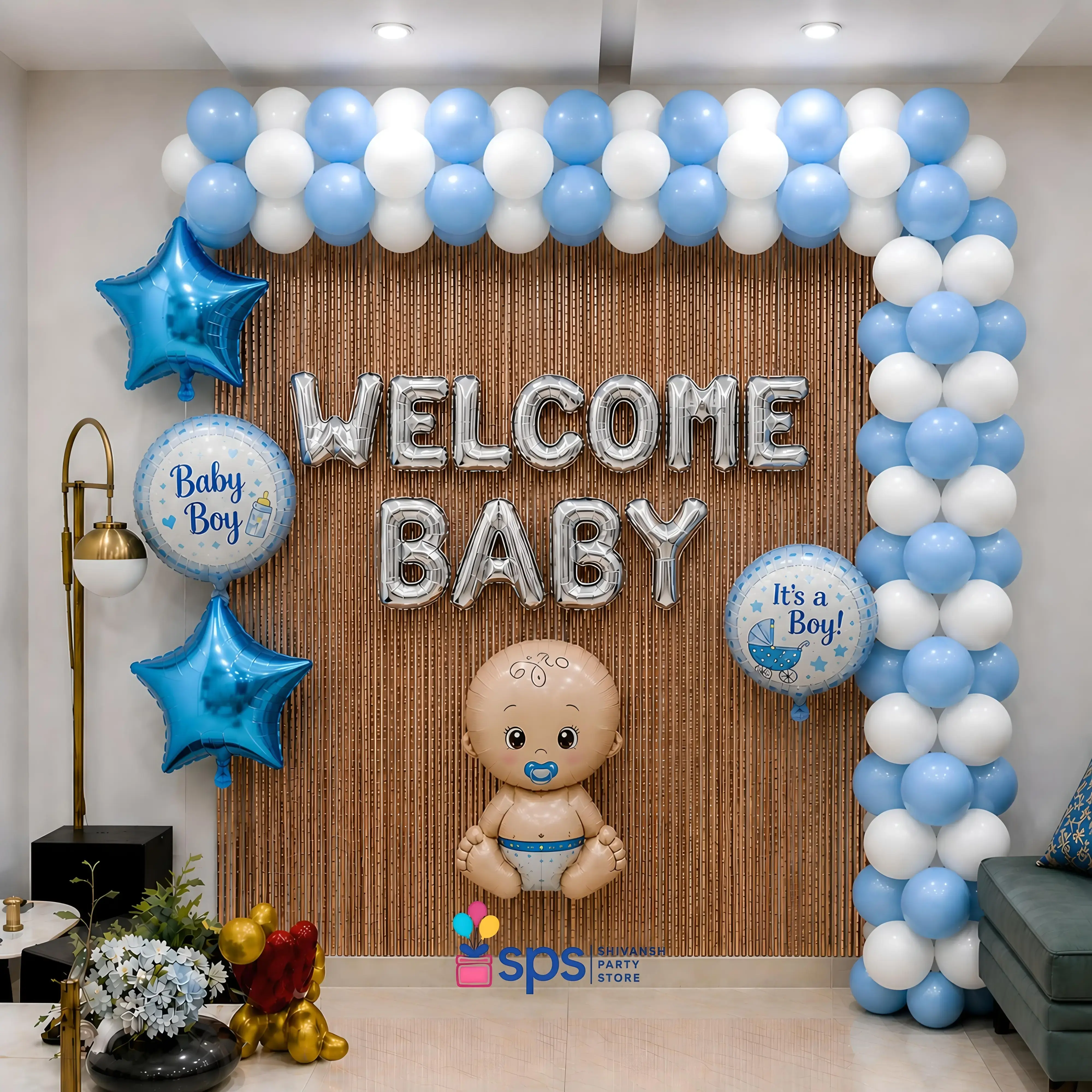 Bliss Welcome Baby Boy Decor