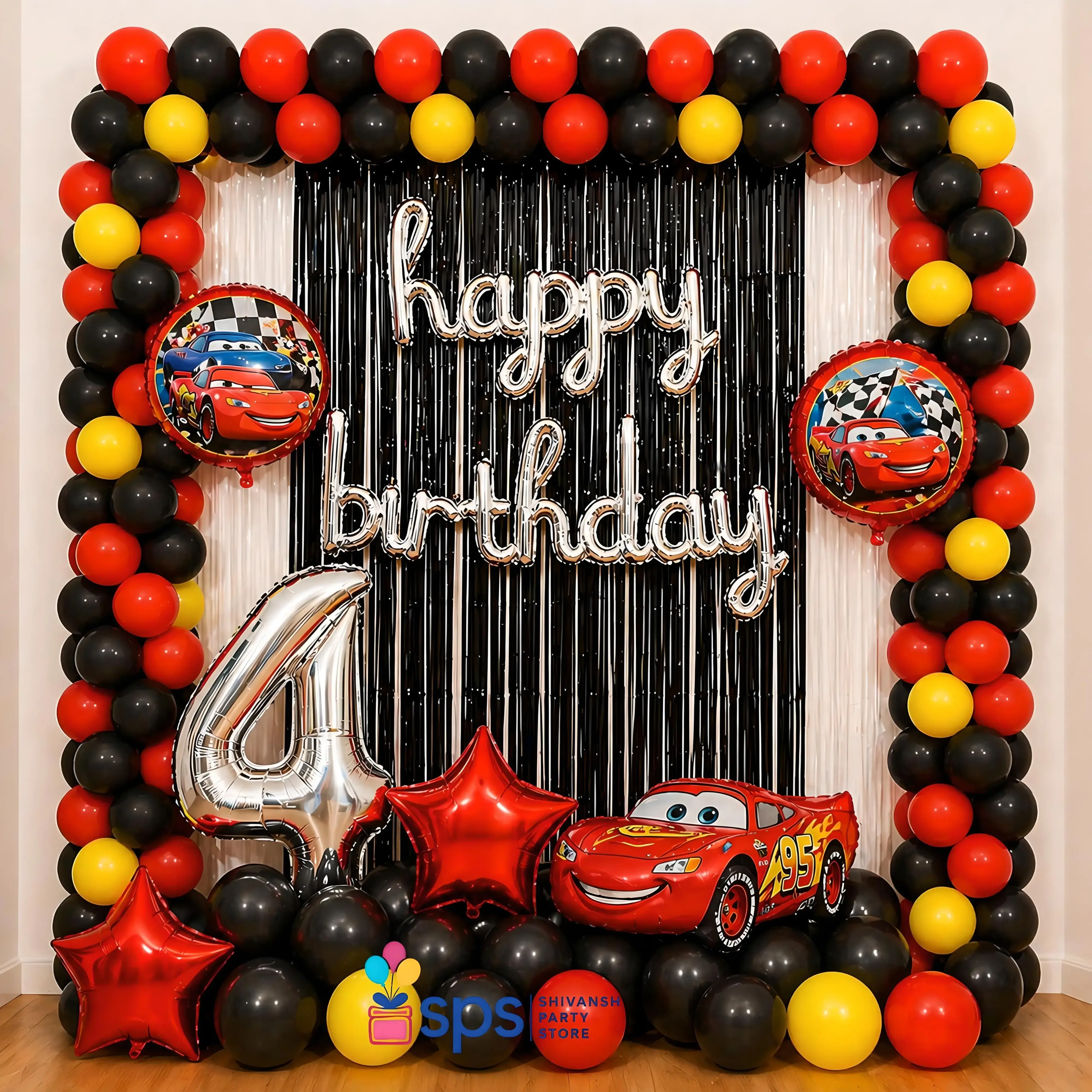 Thrilling Cars Birthday Decor