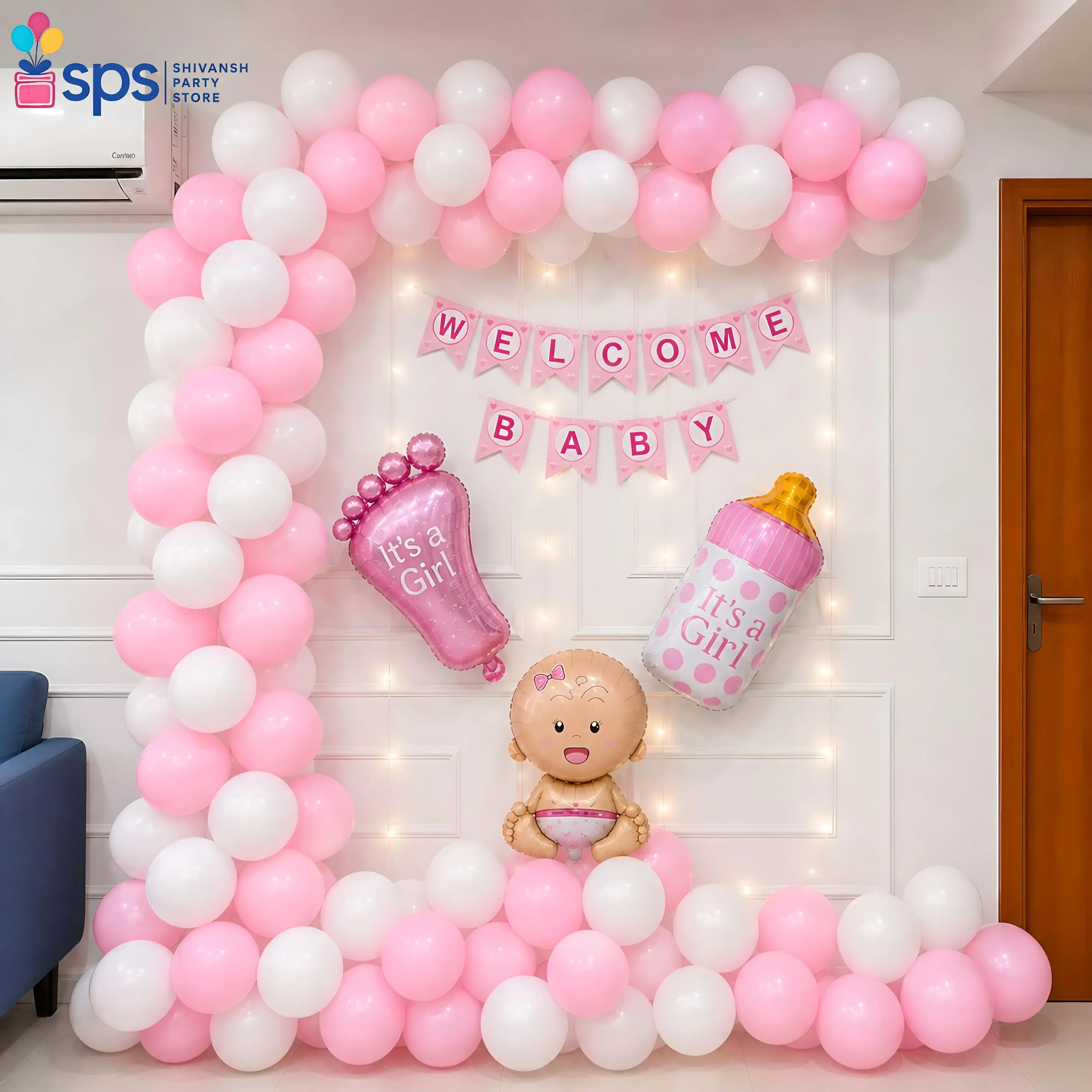 Pretty Newborn Baby Girl Decor