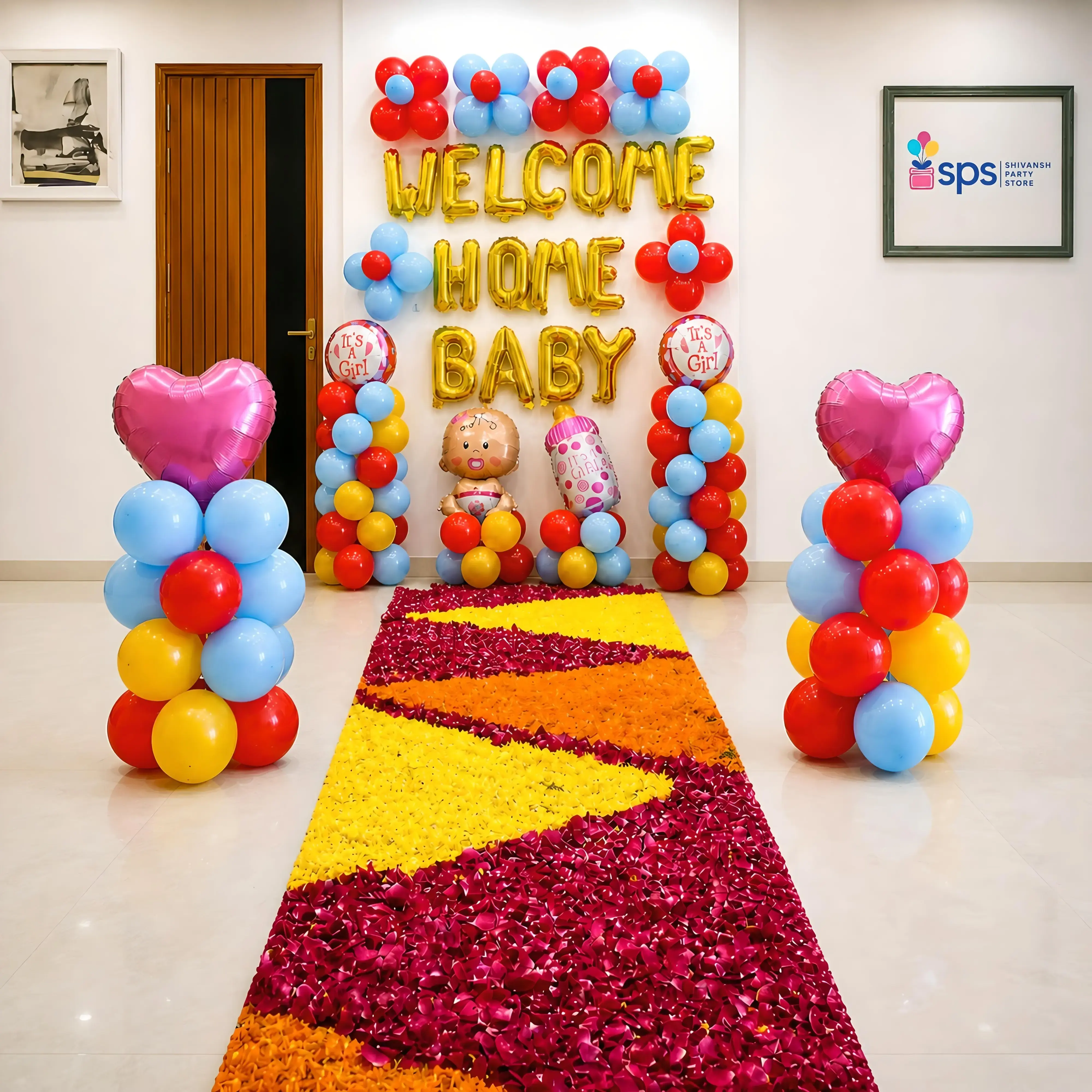 Diligent Girl Welcome Baby Decor