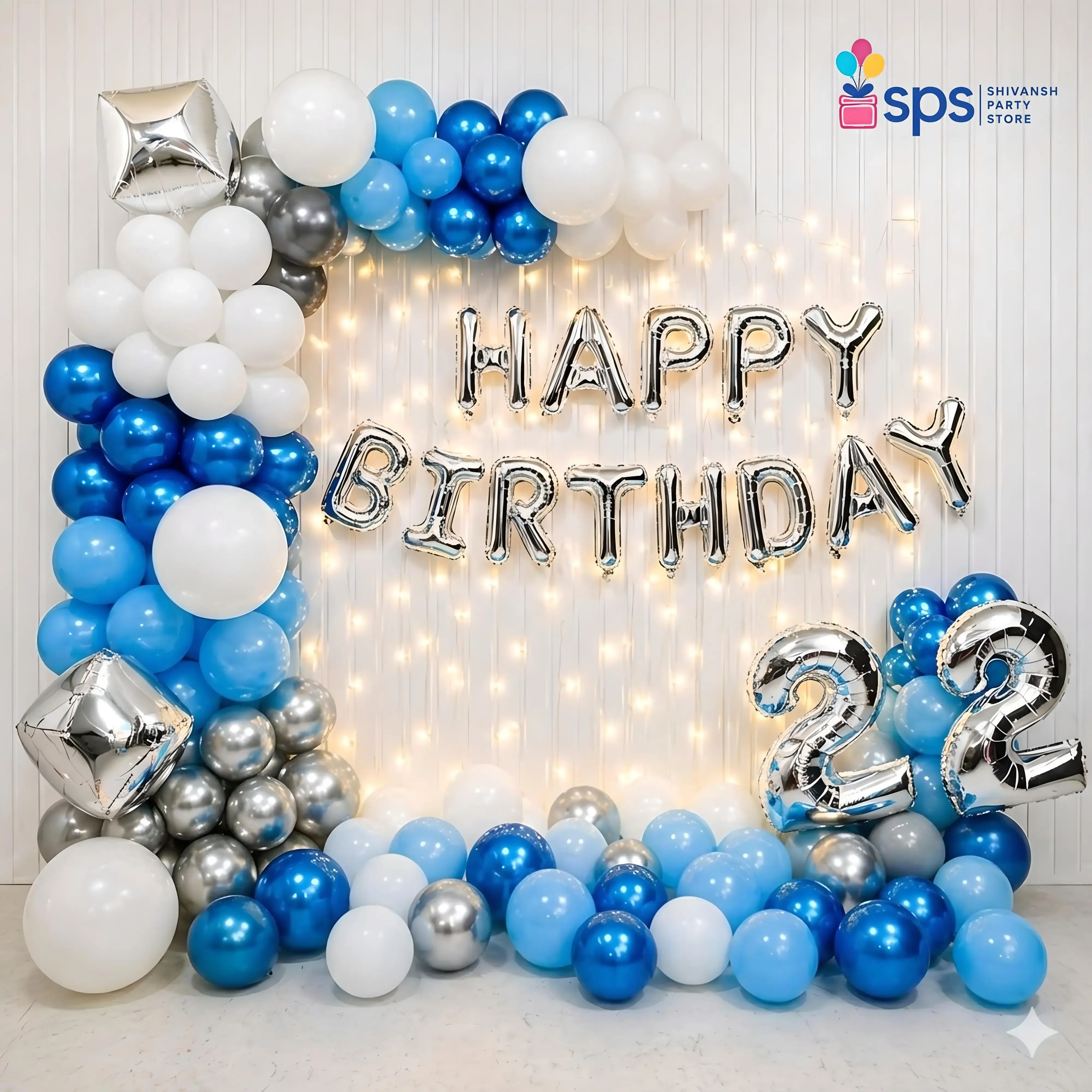 Bliss Blue Birthday Decor
