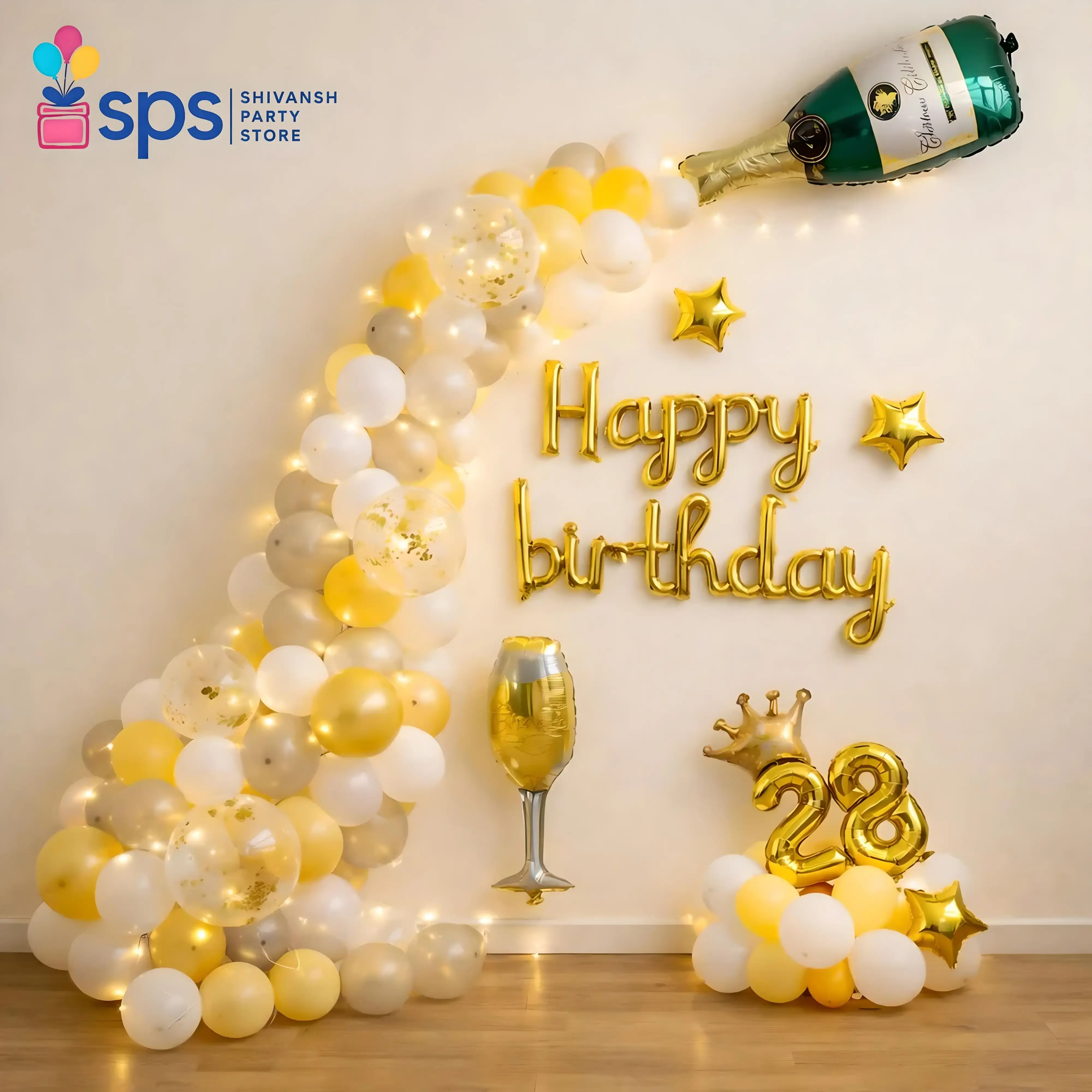 Lustrous Birthday Wall Decor